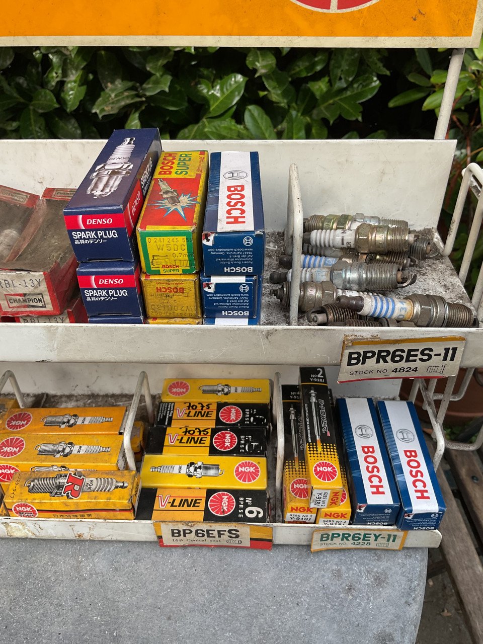 Vintage rek met bougies