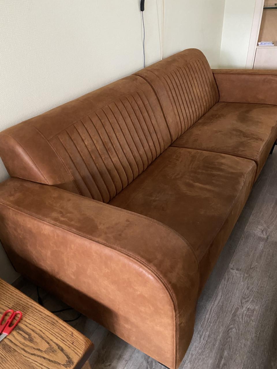 Modern massief licht eiken meubelset met bankstel te koop