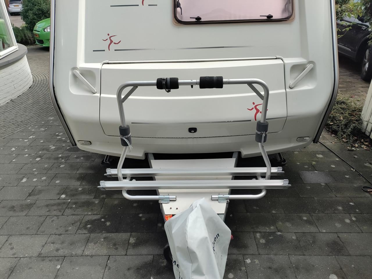 Fietsendrager voorzijde caravan