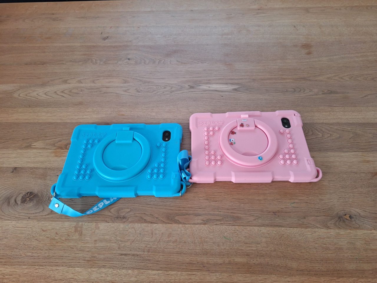 2x Deplay kinder tablet blauw en roze