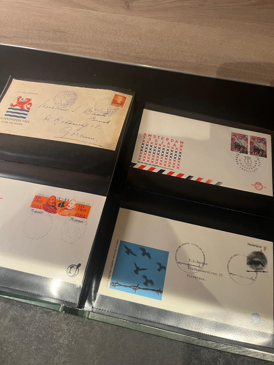 Album met FDC's Nederland waaronder oude enveloppen