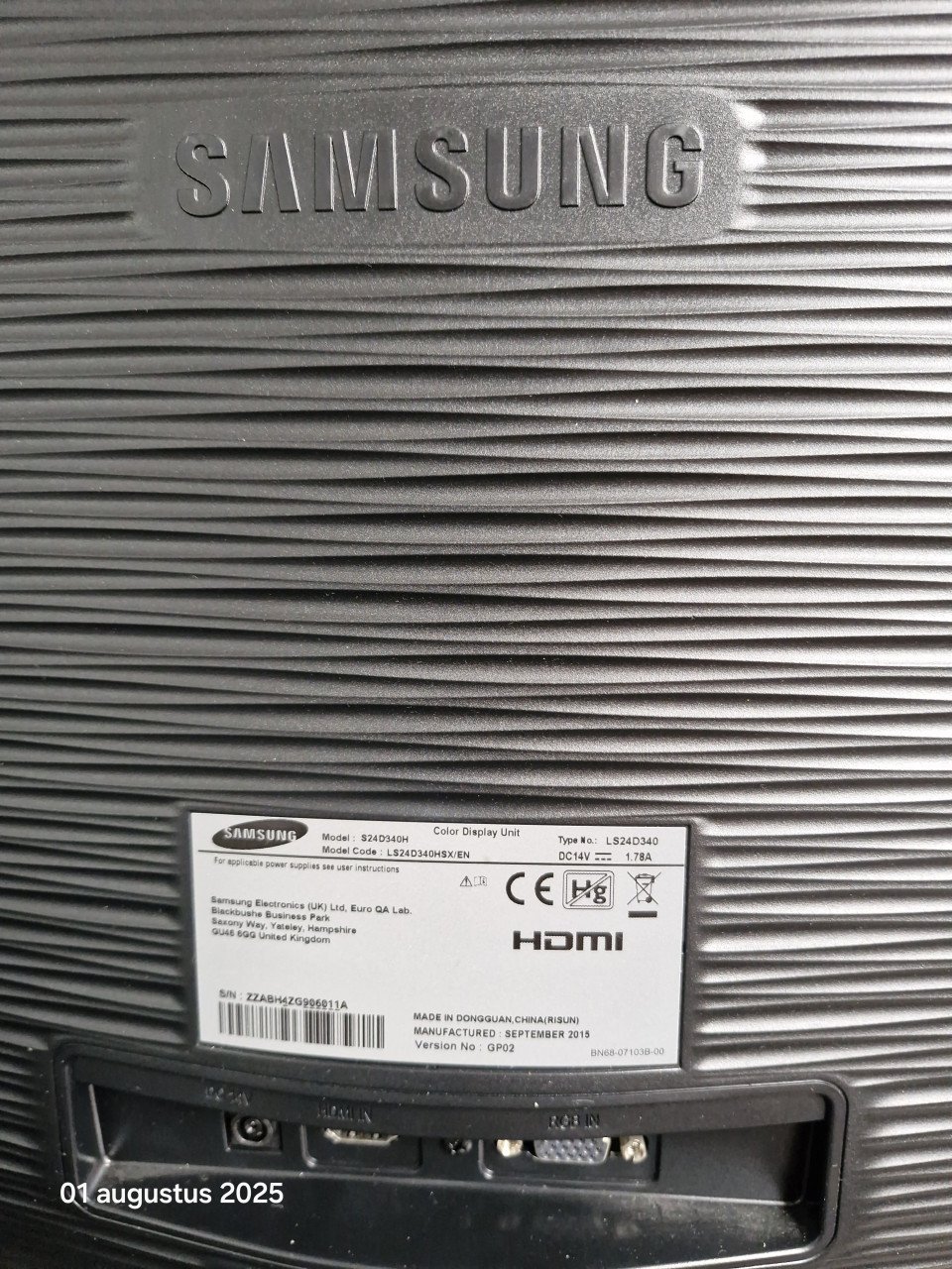 Samsung monitor 24"