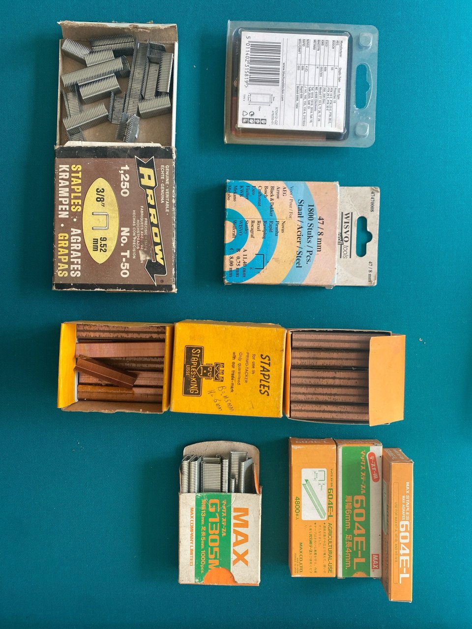 Diverse soorten nietjes