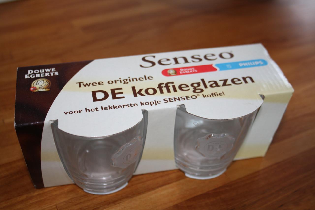2 DE Senseo koffieglazen
