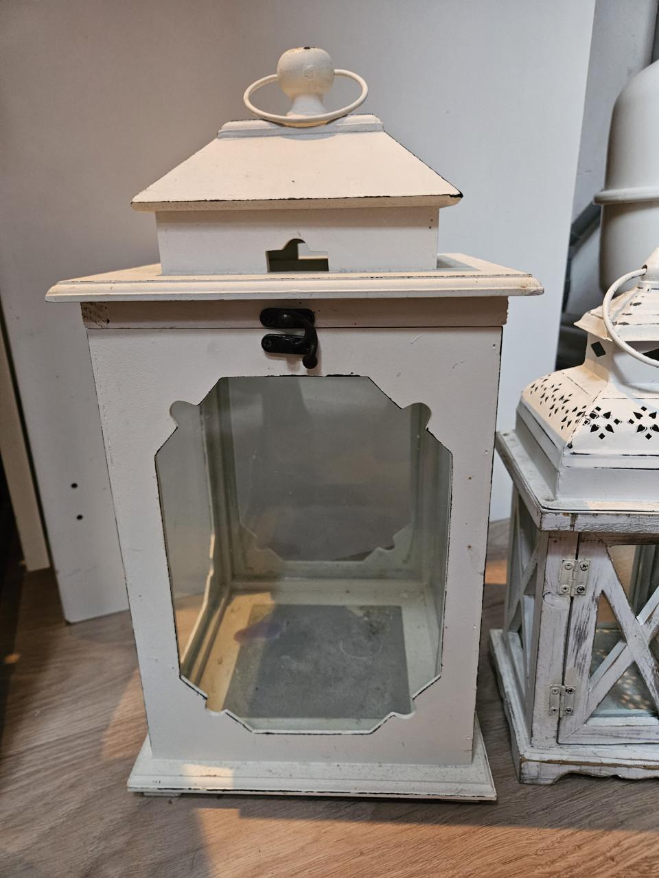 Brocante lantaarn 2x