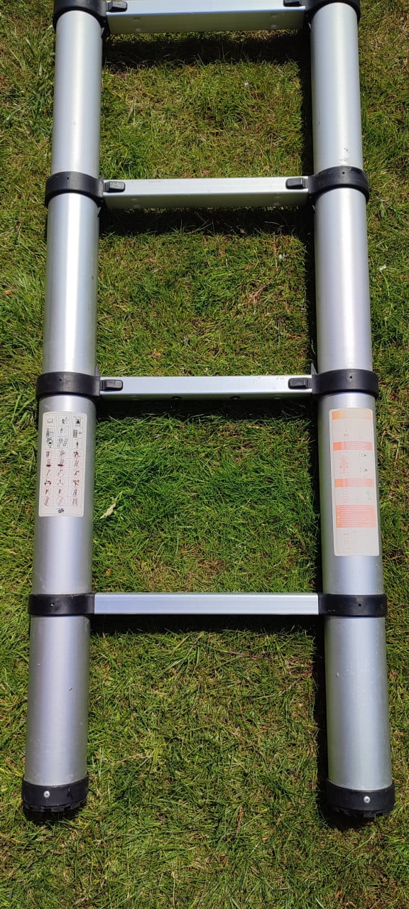 Telescoopladder 3,88m - ingeklapt 120cm x 48 cm