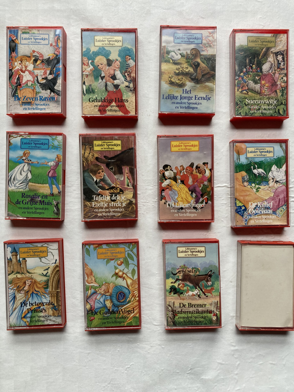 Lekturama box met 11 luistersprookjes op cassettebandjes