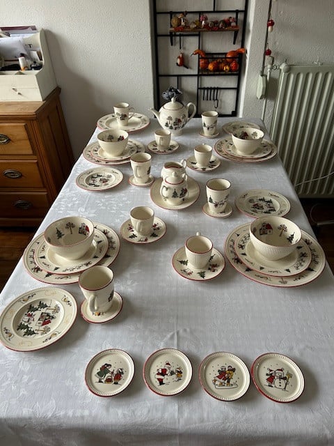 Wedgwood Windsor Christmas kerst servies.