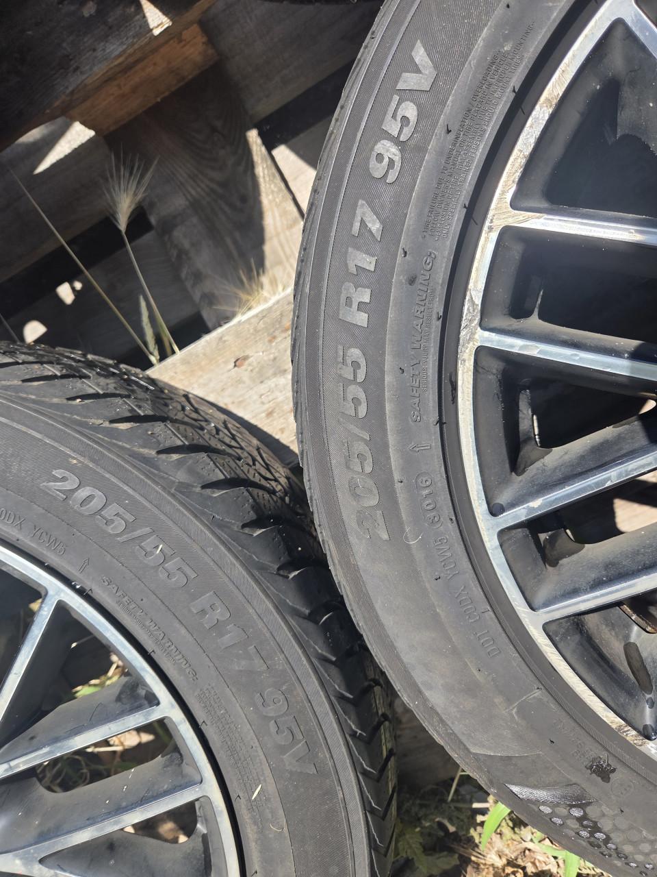 Borbet velgen en banden 205/55 R17