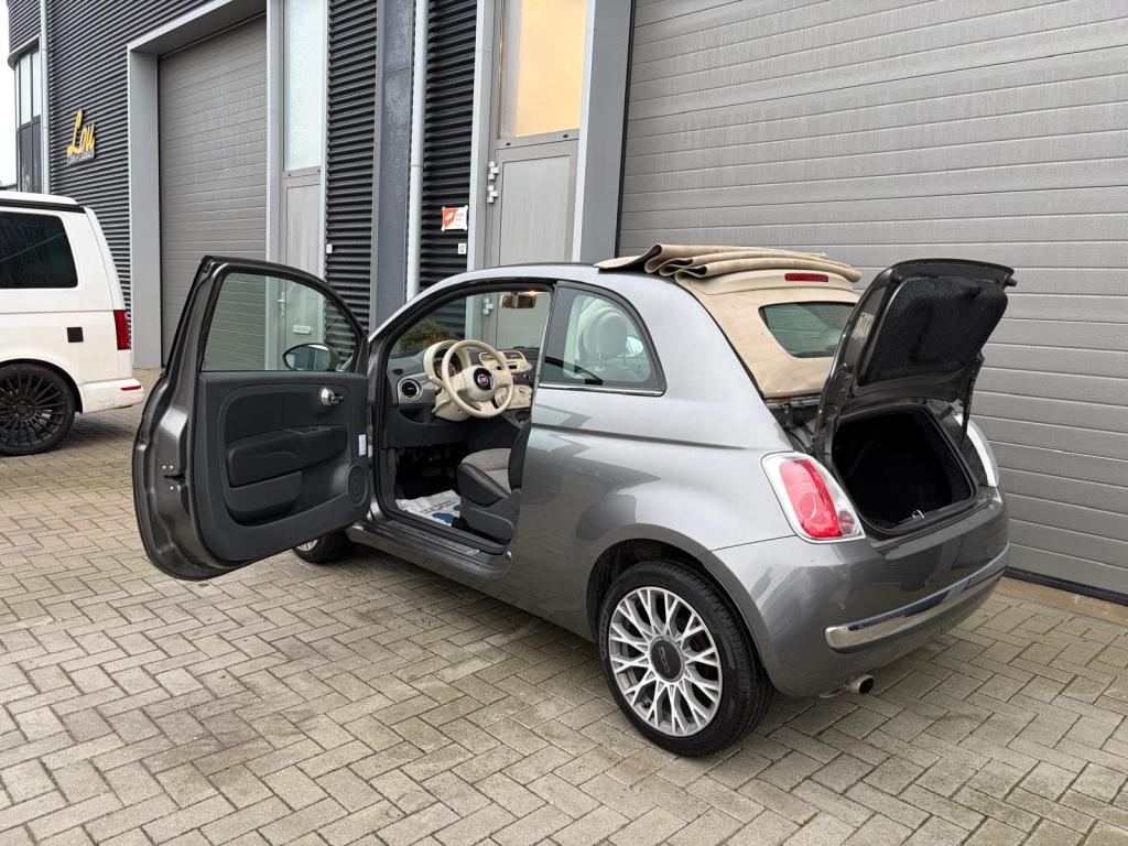 Fiat 500 1.2 lounge/automaat/cabrio/airco/lichtmetaal/
