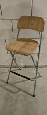 3 x Ikea Franklin hoge houten barkruk - opklapbaar