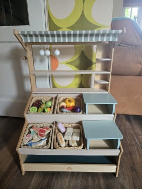 Houten speelwinkeltje + accessoires van Tender leaf