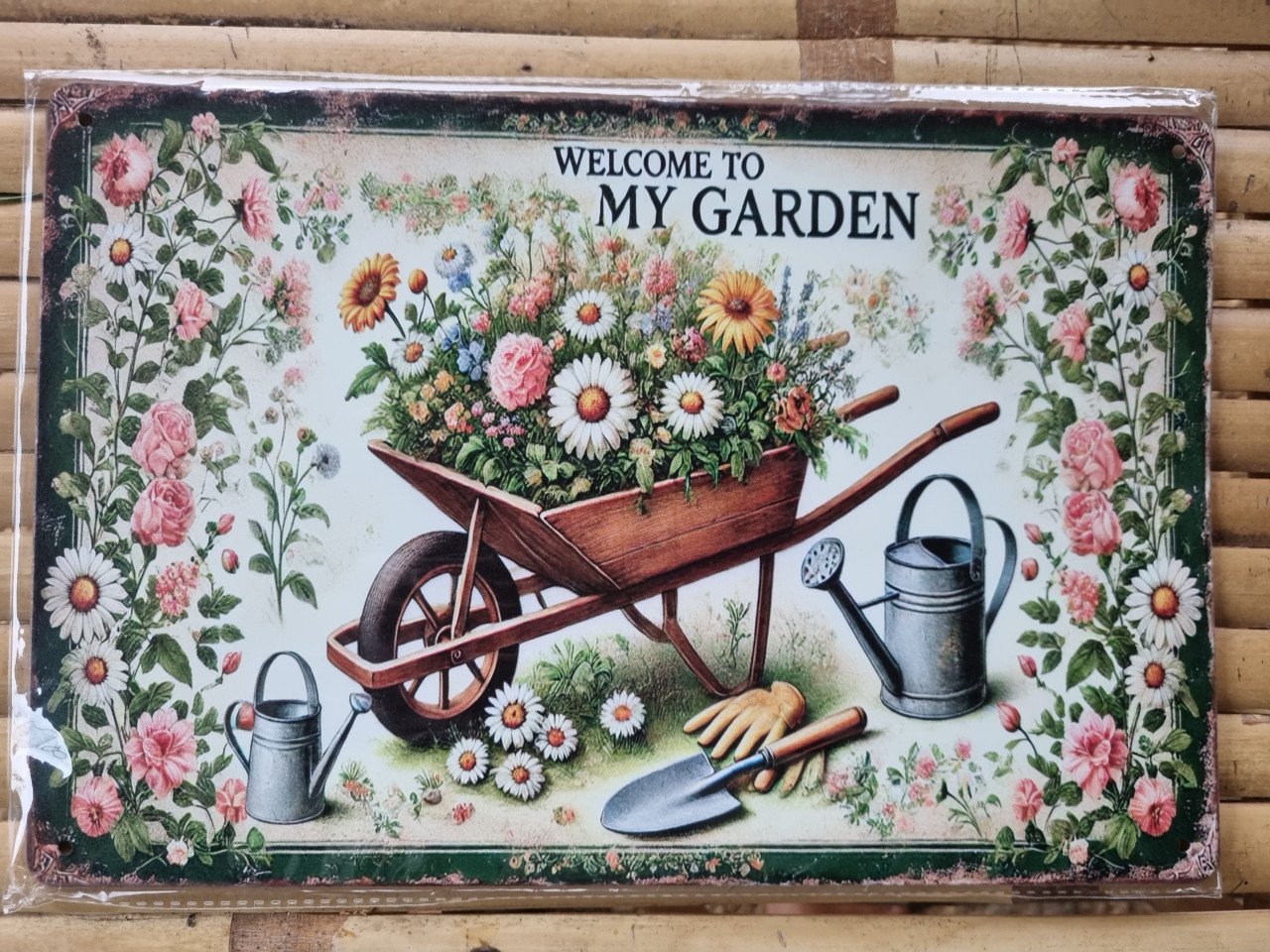 Welkom tuinbordje