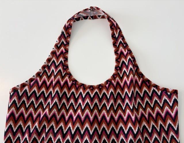 Nieuw | Studio Anneloes haltertop met zigzag print | S