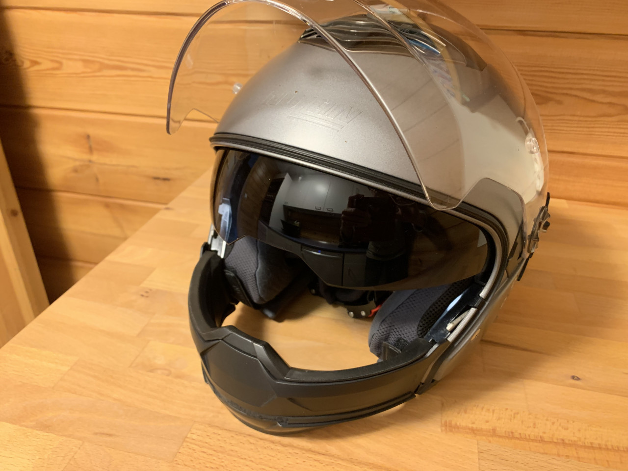 Motor systeem helm Nolan classic n-com afneembare kinbeugel