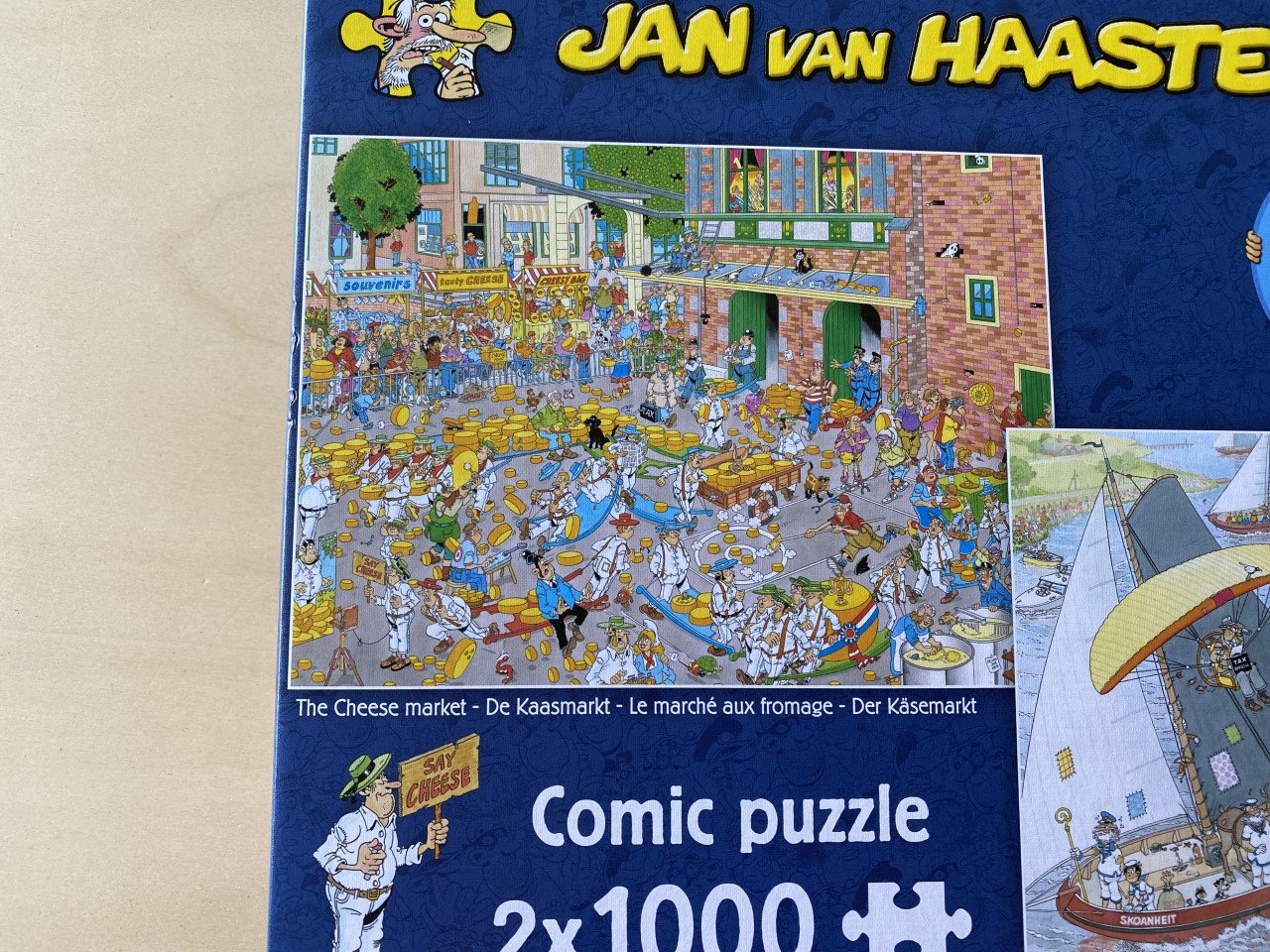 Jan van Haasteren puzzel | 2x 1000 stukjes | oa De Kaasmarkt