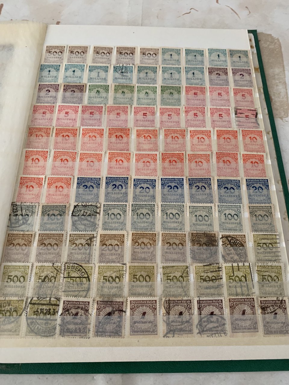 Album postzegels duitse reich