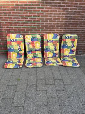 4 kussens voor tuinstoelen