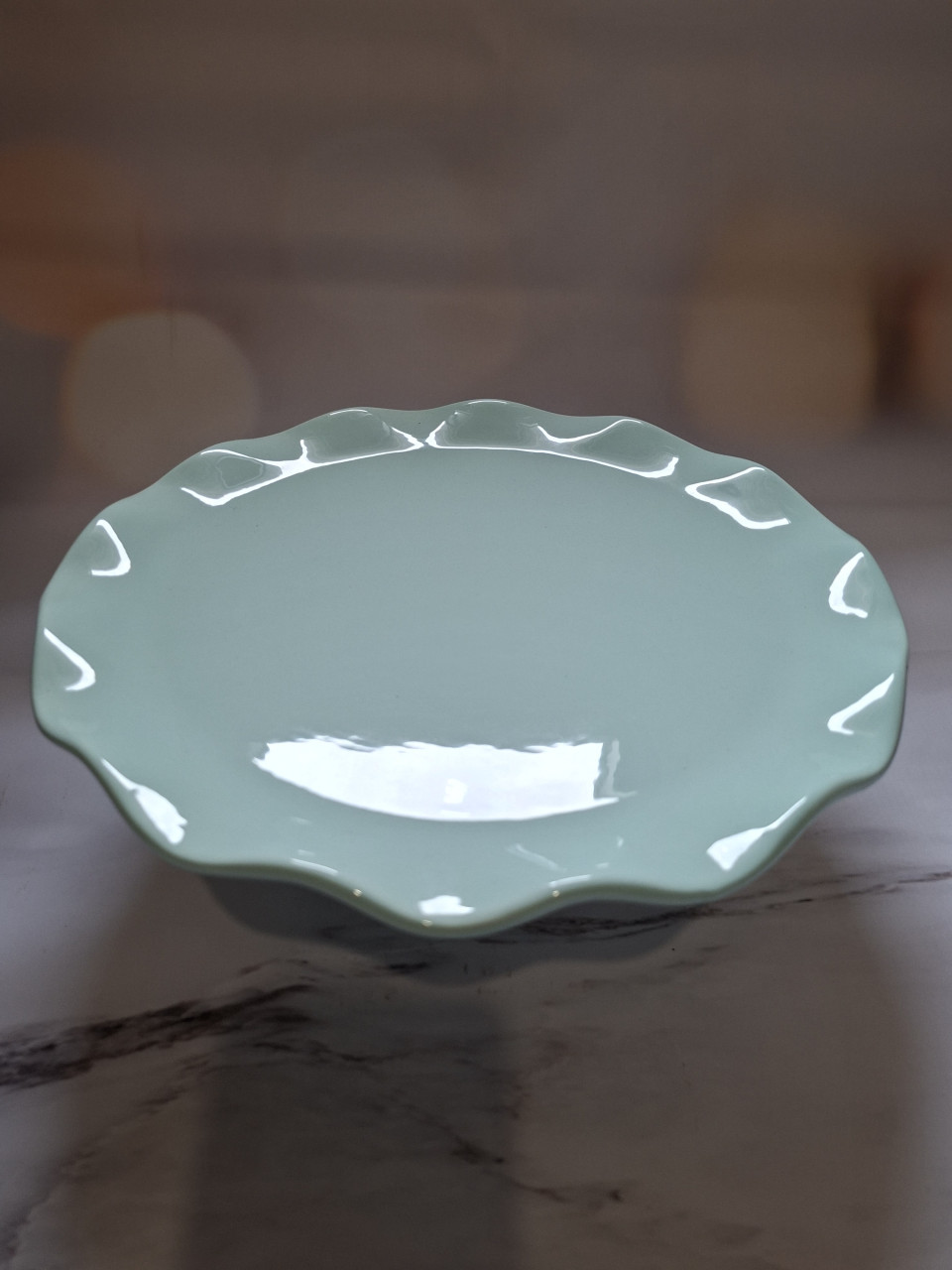 Taart Plateau / Taart Etagère, mint groen, effectief 24cm diameter