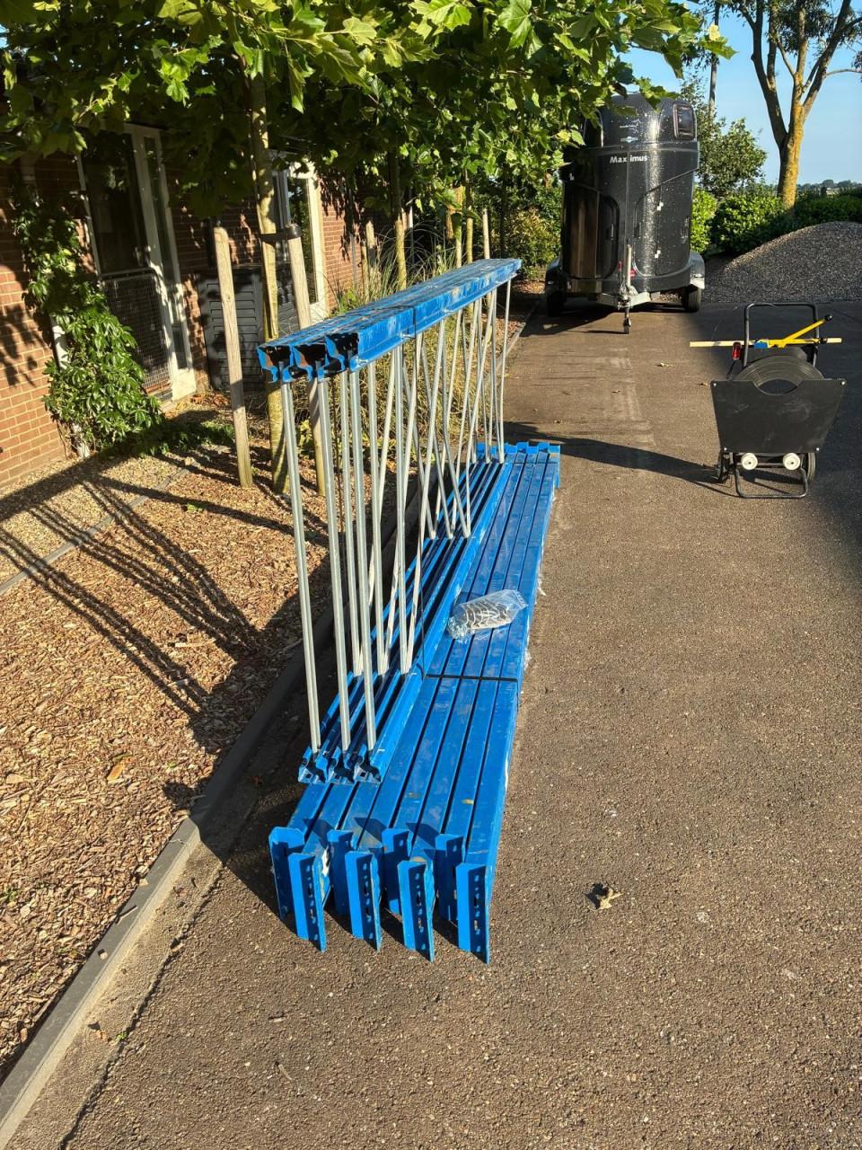 Partij palletstelling gebruikt maar heel netjes