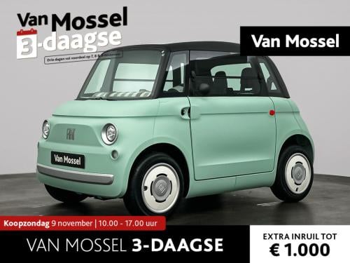 Fiat Topolino | led verlichting | panorama dak | smartphone houder | gratis