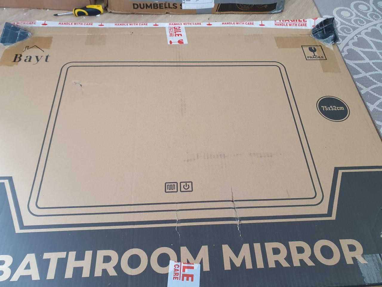 Bayt badkamerspiegel LED 52x75 cm | verlichting | nieuw