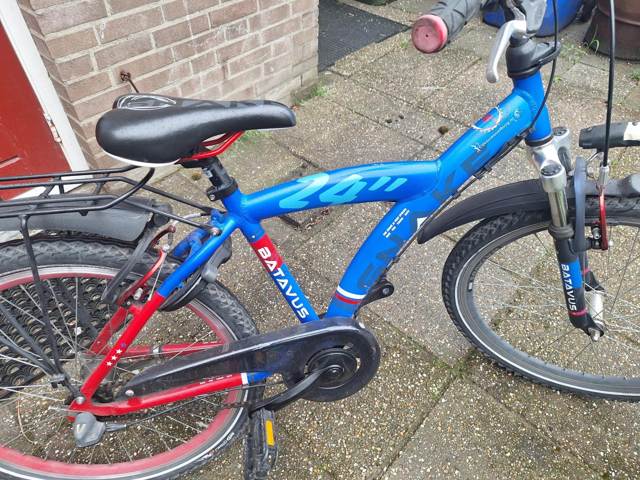 Fiets 24 inch blauw