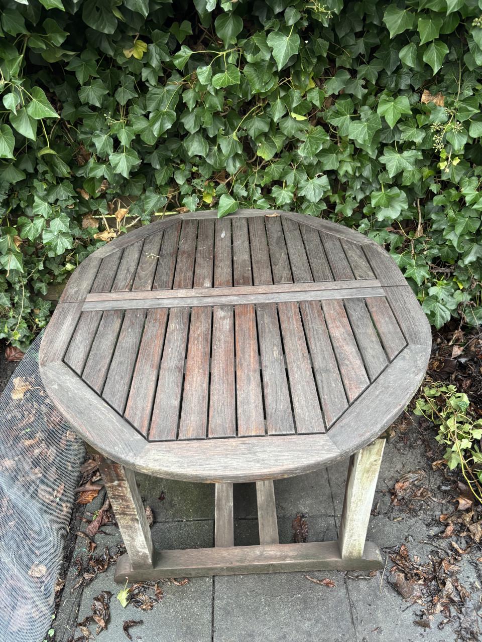 Tuinset 6 persoons teakhout