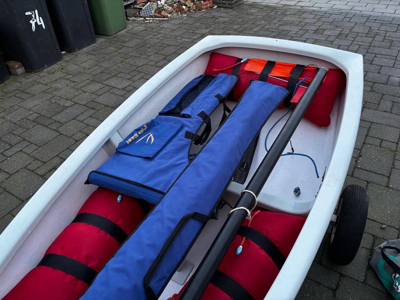 Wedstrijd Optimist met waltrailer + meetbrief