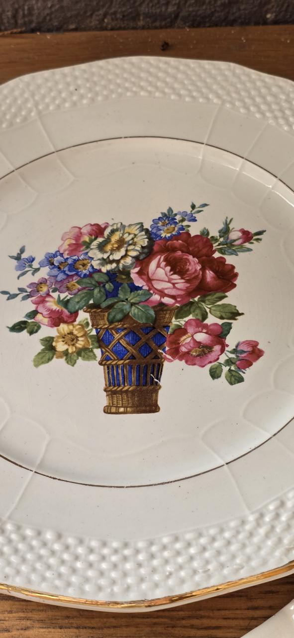 Fanse petit four schaal met taart schep 🤎