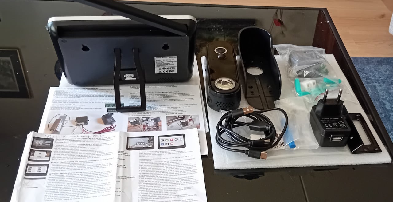 DOORSAFE 4650 PRO deurbelcamera + 7" touchscherm