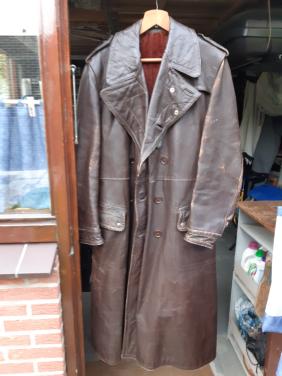 Te koop in Vlissingen oude leren motorjas