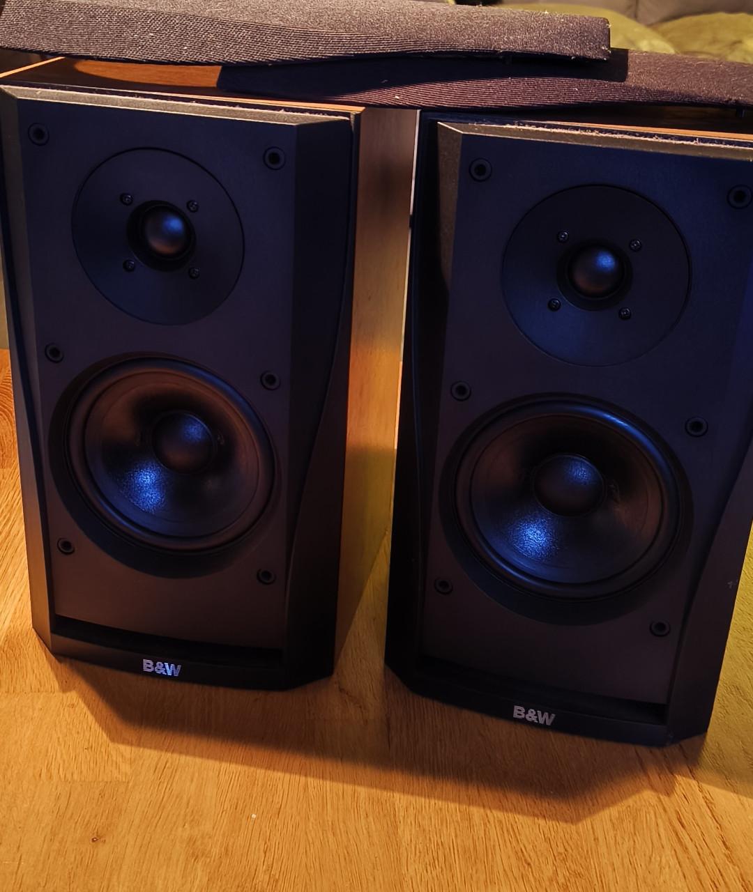 B&W DM302 setje tweeweg luidsprekers beuken fineer