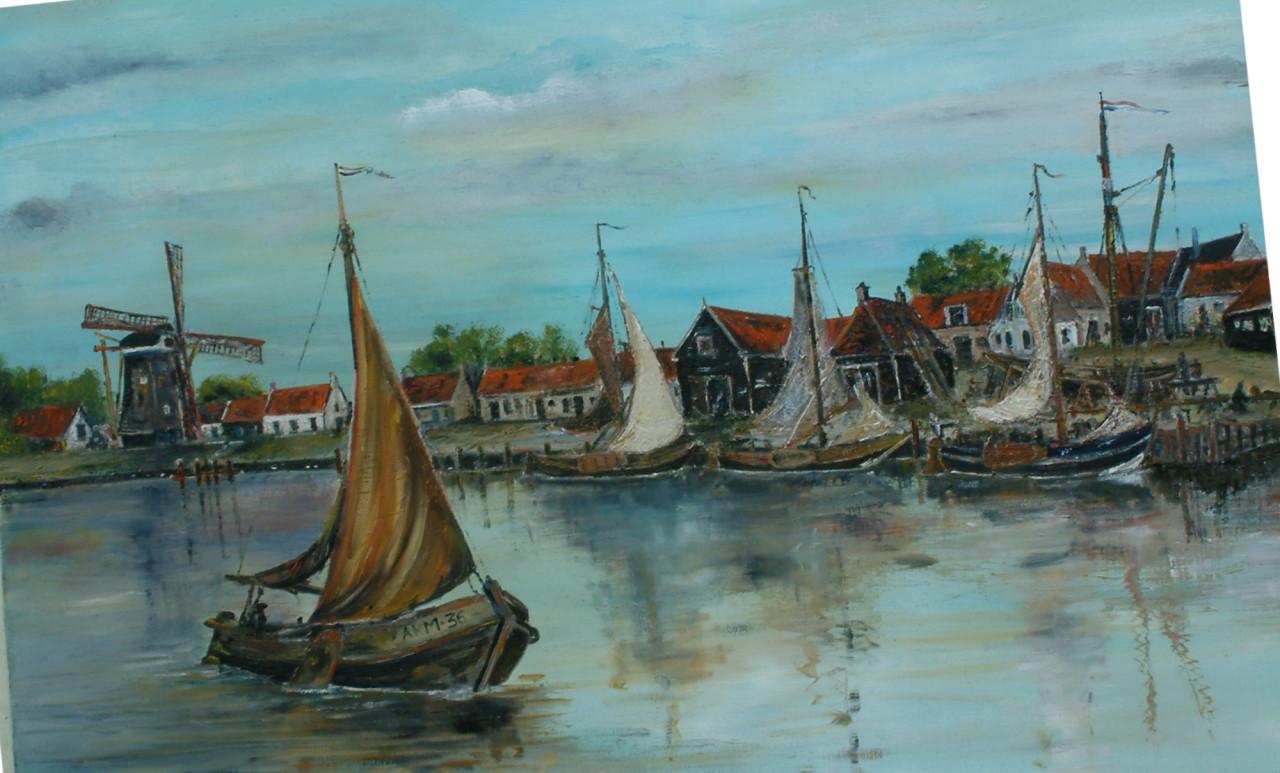 Schilderijen  Jac Caljouw Arnemuiden