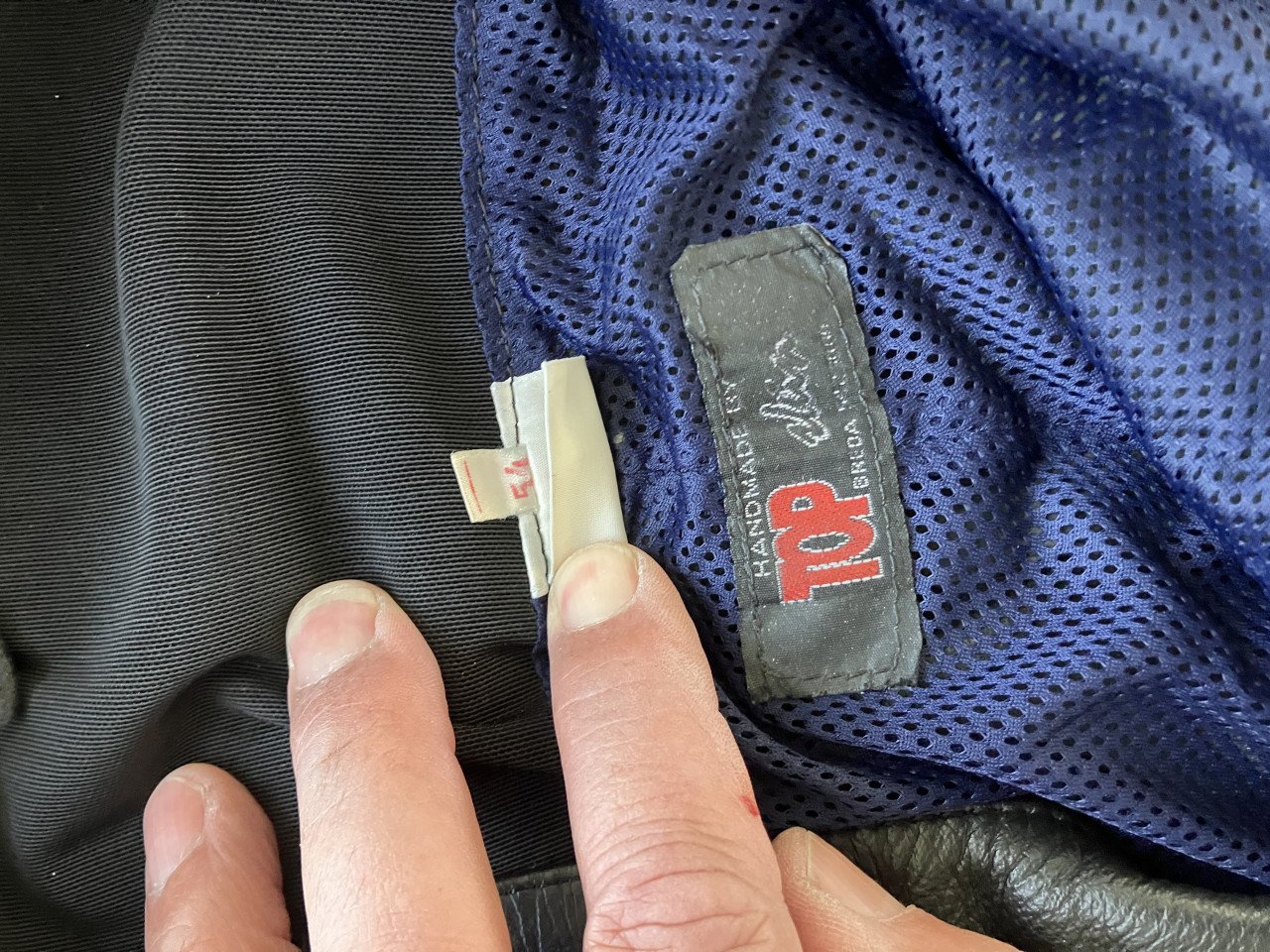 Top Skin Damen politie motorbroek leder maat 54 zomerversie! erg mooi