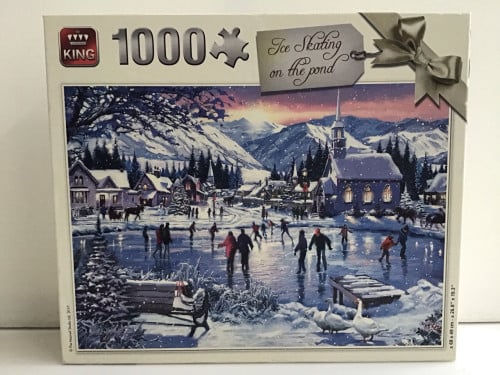 Puzzel King Schaatsen op het meer