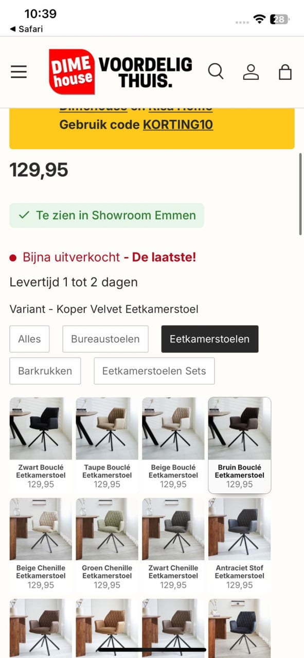 Eetkamerstoelen