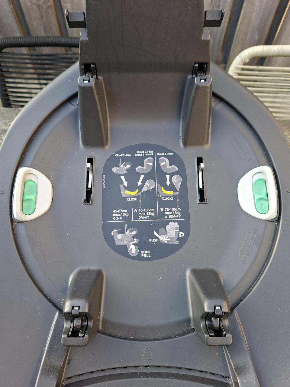 Cybex autostoel met Sirona Z i-Sixe base (360° draaien), isofix & adaptars