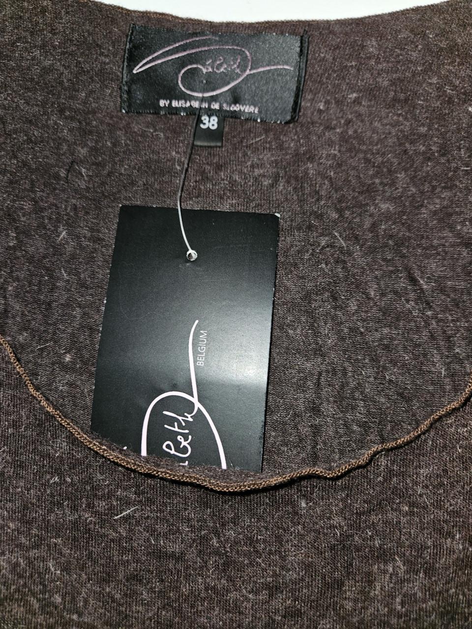 SÀBETH: Nieuw 3-delig set teer gebreid in bruin maat 46