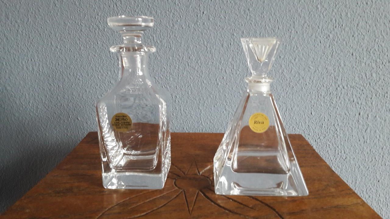 Kristallen karafjes met stop