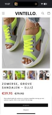 Zomer sandalen maat 36 nieuw