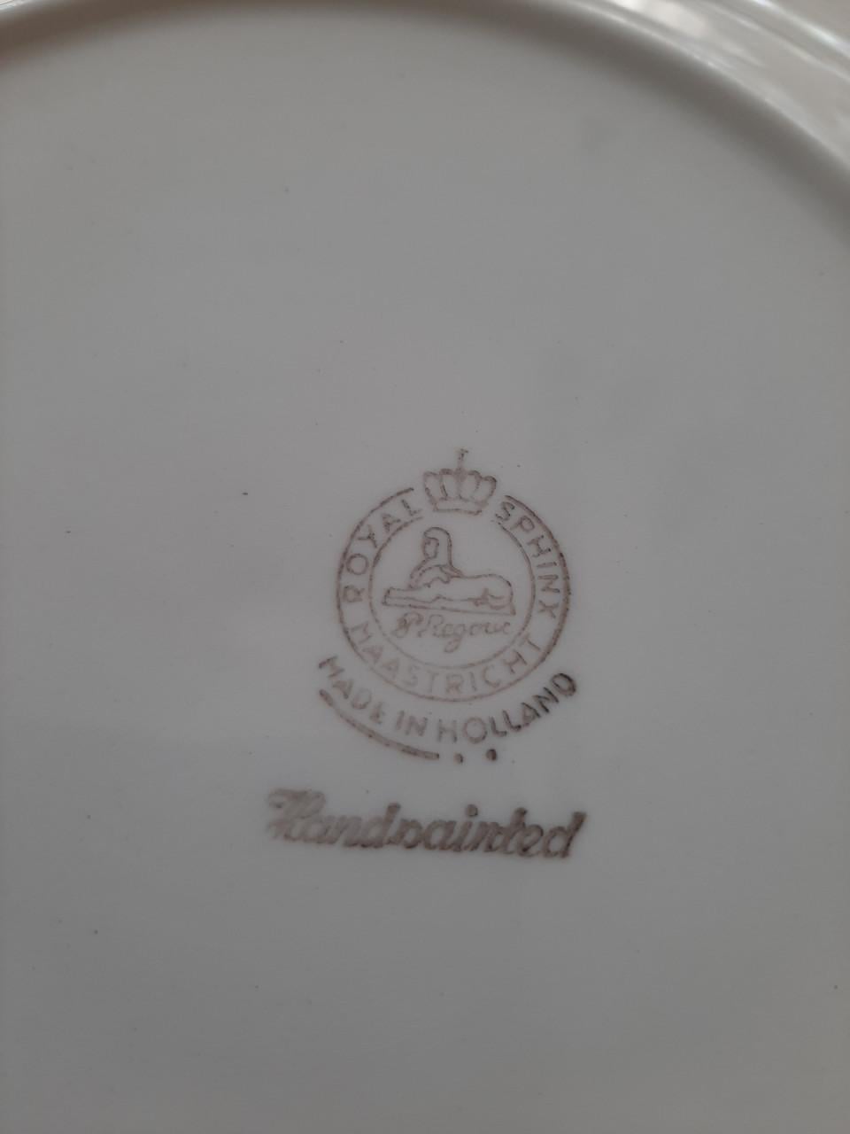BOERENBONT PETRUS REGOUT - 6 SOEP /PASTA BORDEN - DIA 24,5 CM