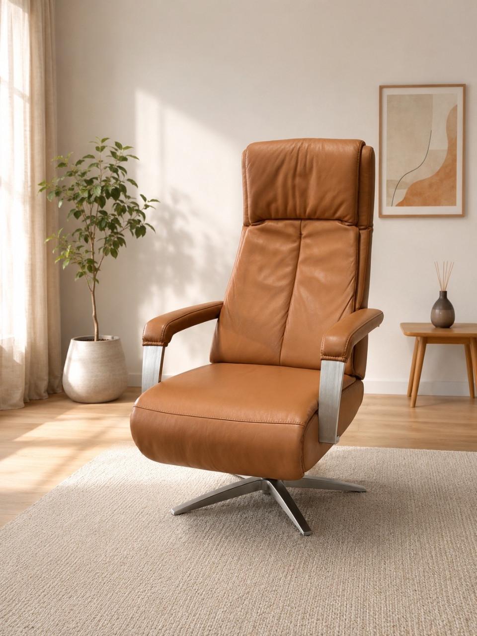 Mooie relax fauteuil met accu, zgan