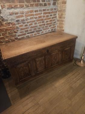 Antieke 18e eeuwse dekenkist anno 1722