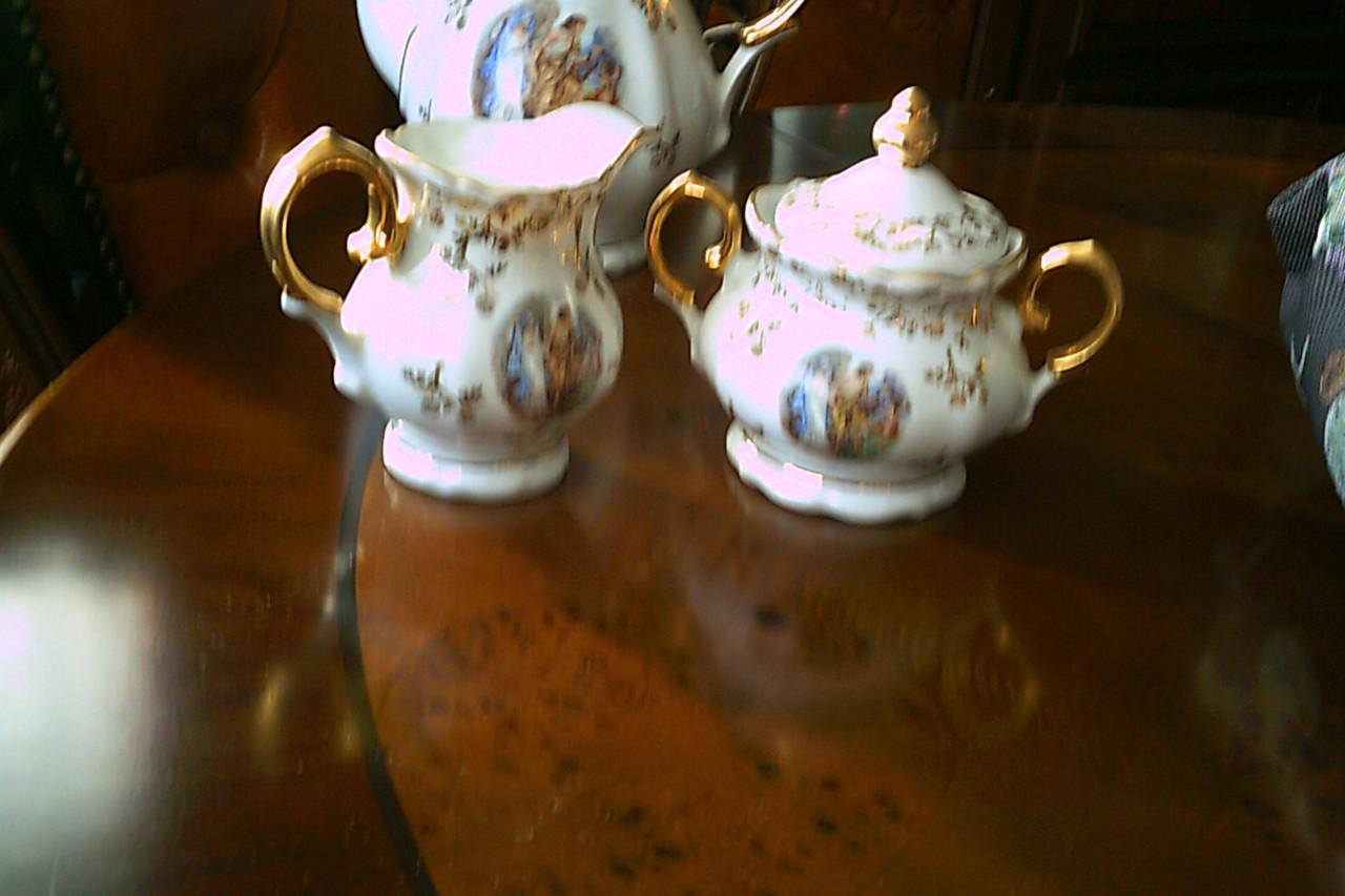 6-persoons PORSELEINEN mokka servies ...
