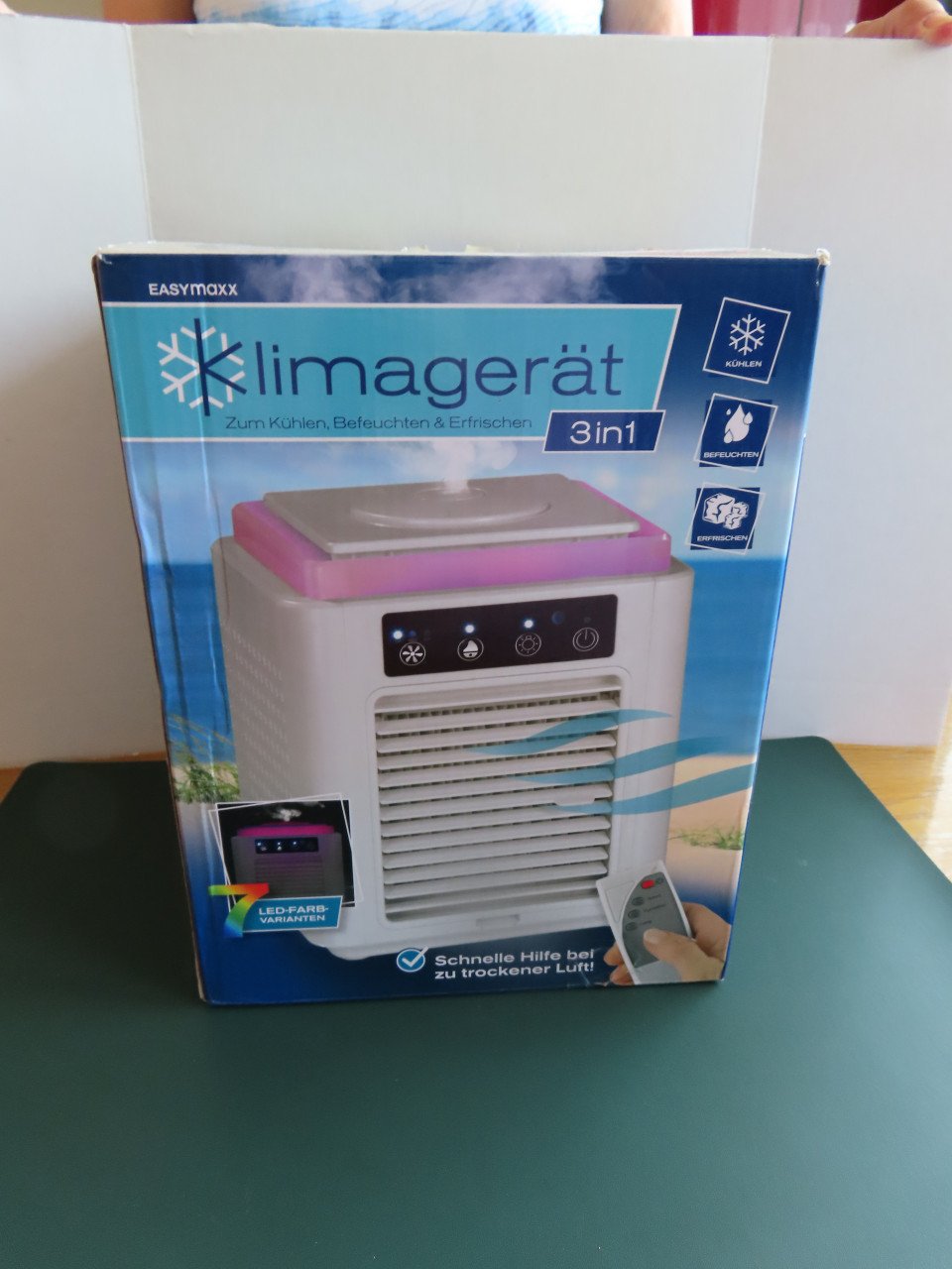 Tafel airco Met waterreservoir Zonder afstandsbediening Met Ledverlichting