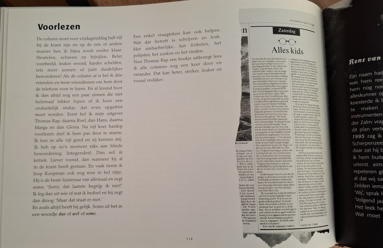 Terugblik, Youp van ’t Hek. Uitg. Thomas Rap/CNR Music, 1999