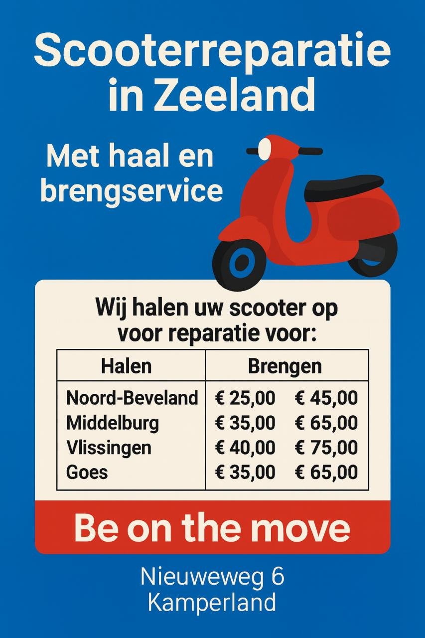 Be on the Move – Scooterreparatie in Zeeland