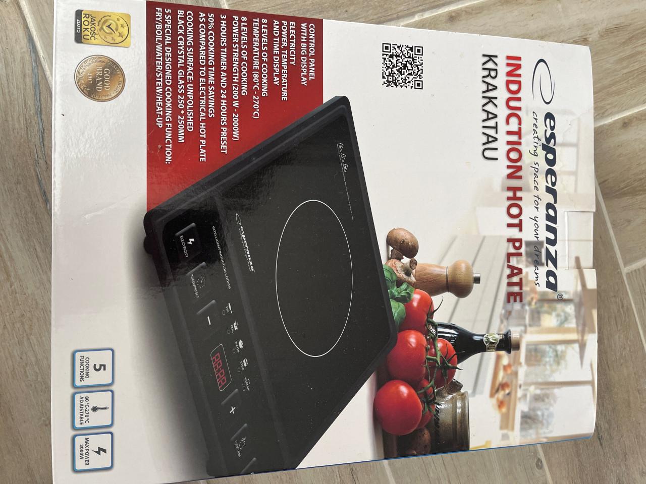 Inductiekookplaat vrijstaand met timer