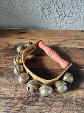 Vintage Handbellen met Houten Handvat